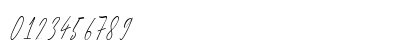 Raghen Script Regular Numeric Preview