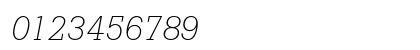 Boton Light Italic Numeric Preview