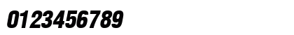 AGLettericaCondensedLight BoldOblique Numeric Preview