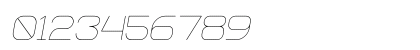 Queental Light Italic Numeric Preview