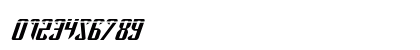 The Immortal Laser Italic Numeric Preview
