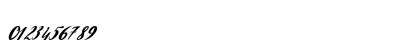 Evelyne Script Regular Numeric Preview