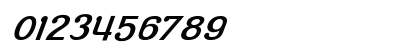 Roppongi Thin Italic Numeric Preview