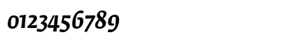 FedraSerifA MediumItalic Numeric Preview