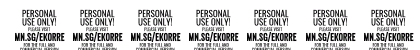 Ekorre PERSONAL USE ONLY Black Italic Preview