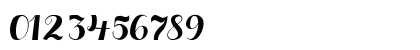 Aurella Script Numeric Preview
