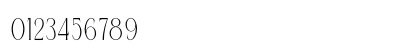 Queen Serif FREE Numeric Preview
