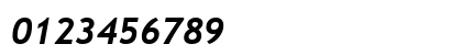 Trebuchet MS Bold Italic Numeric Preview