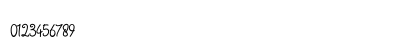sheenline script Regular Numeric Preview