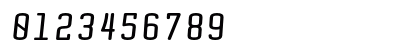 Quota Bold Italic Numeric Preview