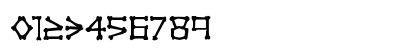 xBONES Rough Regular Numeric Preview