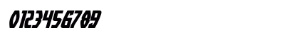 Yankee Clipper Expanded Italic Numeric Preview