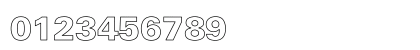 YUZurichK Hollow Regular Numeric Preview