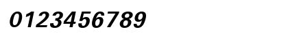 Unv Bold Italic Numeric Preview