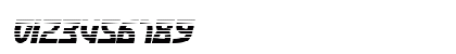 SF Retroesque FX Oblique Numeric Preview