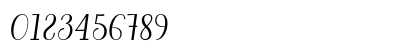 CuttauriScript Regular Numeric Preview