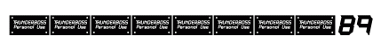 THUNDERBOSS - Personal Use Italic Numeric Preview