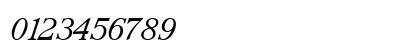 WaverlyLightItalicTab Roman Numeric Preview