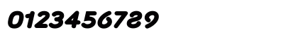 SylviaBlack Italic Regular Preview