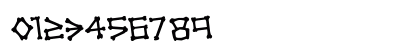 xBONES Rotated Regular Numeric Preview