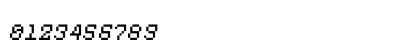 Xilla Italic Numeric Preview