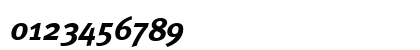 Meta Bold Italic Numeric Preview