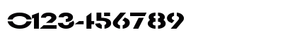 TemplettExtended Normal Numeric Preview
