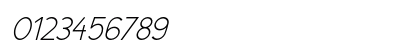 New Cicle Fina Italic Numeric Preview