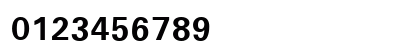 Unv Bold Numeric Preview