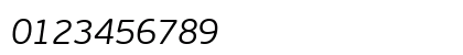 PF BeauSans Pro Light Italic Numeric Preview