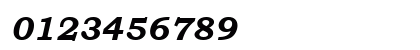 Bookman Old Style Bold Italic Numeric Preview