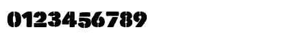 Vicious Stencil Regular Numeric Preview