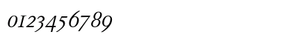 Corporate A Expert BQ Light Italic Numeric Preview