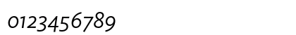 Ideal Sans Light Italic Numeric Preview