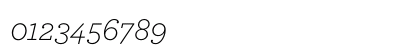 ArcherPro Light Italic Numeric Preview