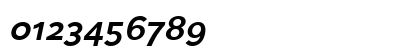 Eau Sans Bold Old-styled Figures Oblique Numeric Preview