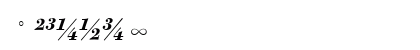 Acanthus Italic Numeric Preview