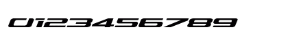 Outrider Expanded Italic Expanded Italic Numeric Preview