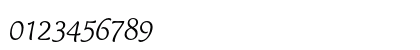 CT Mercurius Light Italic Numeric Preview
