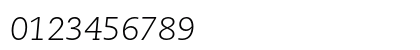 PMN Caecilia LT 46 Light Italic Numeric Preview