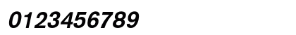 AkzidenzGrotesk BoldItalic Numeric Preview