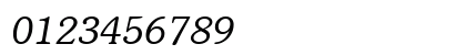 SueVermeer4 LightItalicSH Numeric Preview