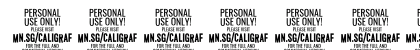 Caligraf Bold PERSONAL USE Regular Numeric Preview