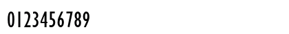Gill Sans Condensed Numeric Preview