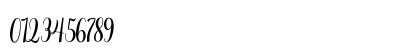 Gladiolus Script Regular Numeric Preview