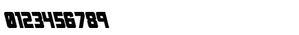 Urban Defender Leftalic Italic Numeric Preview