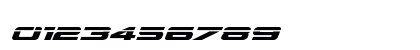Outrider Laser Bold Italic Numeric Preview