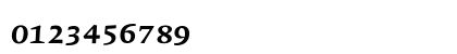 Quadraat Bold Italic Numeric Preview
