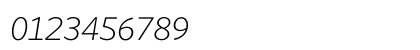 WhitneyNumeric LightItalic Preview