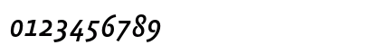AbsaraSans-MediumItalic Regular Numeric Preview
